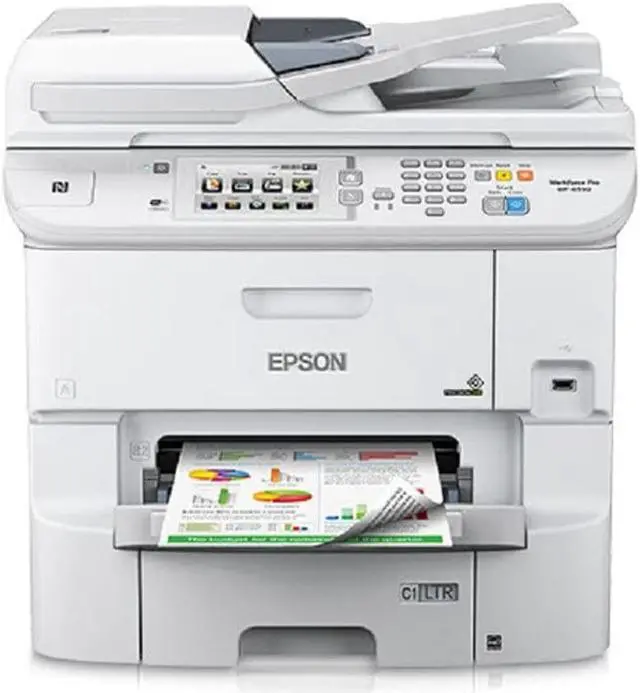 Alt view image 7 of 7 - Epson WorkForce Pro WF-6590 (C11CD49201) Up to 34 ppm 4800 x 1200 dpi USB/Ethernet/NFC Color Multifunction Inkjet Printer