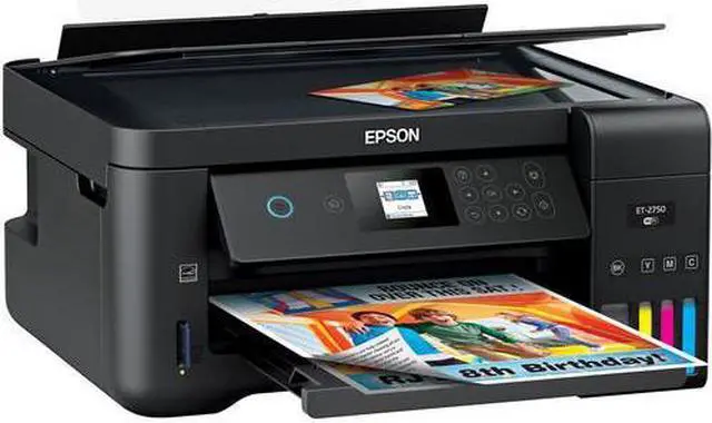 Alt view image 16 of 17 - Epson EcoTank ET-2750 Wireless All-In-One Color Supertank Printer