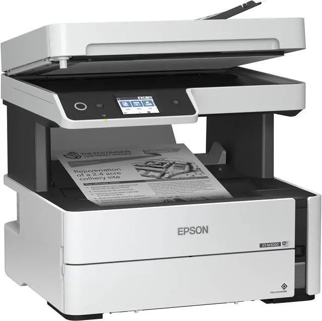 Alt view image 4 of 4 - Epson - C11CG93201 - Epson WorkForce ST-M3000 Laser Multifunction Printer - Monochrome - Copier/Fax/Printer/Scanner - 1200 x 2400 dpi Print - Automatic Duplex Print - 1200 dpi Optical Scan - 251