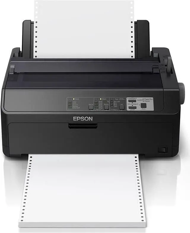 Alt view image 2 of 4 - Epson - C11CF37201 - Epson FX-890II 9-pin Dot Matrix Printer - Monochrome - Energy Star - 738 cps Mono - USB - Parallel