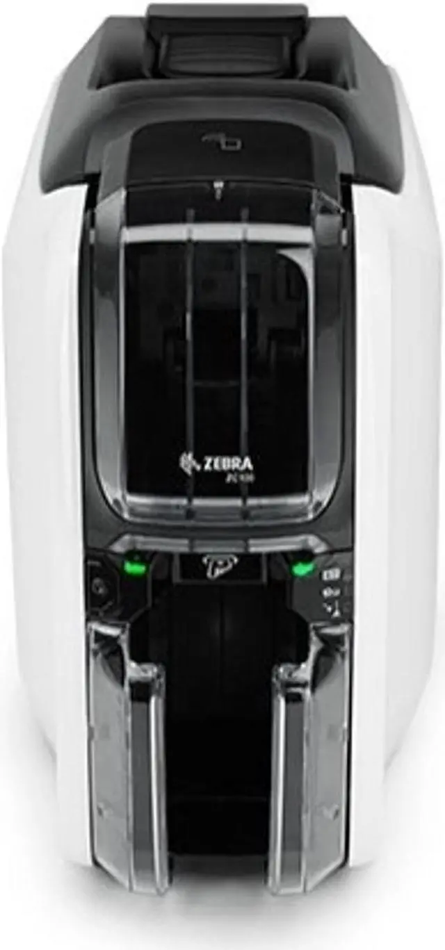 Alt view image 2 of 3 - Zebra ZC100 Single Sided USB Ethernet Wi-Fi ID Card Printer ZC11-000W000US00
