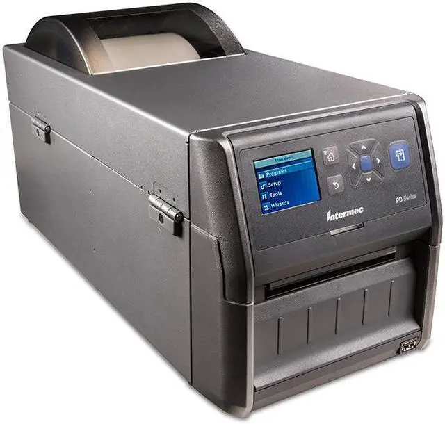 Alt view image 3 of 3 - Honeywell (Intermec) PD43A 4" Light Industrial Thermal Transfer Label Printer, Color LCD, 300 dpi, USB, USB Host, Ethernet, US Power Cord - PD43A03100010301