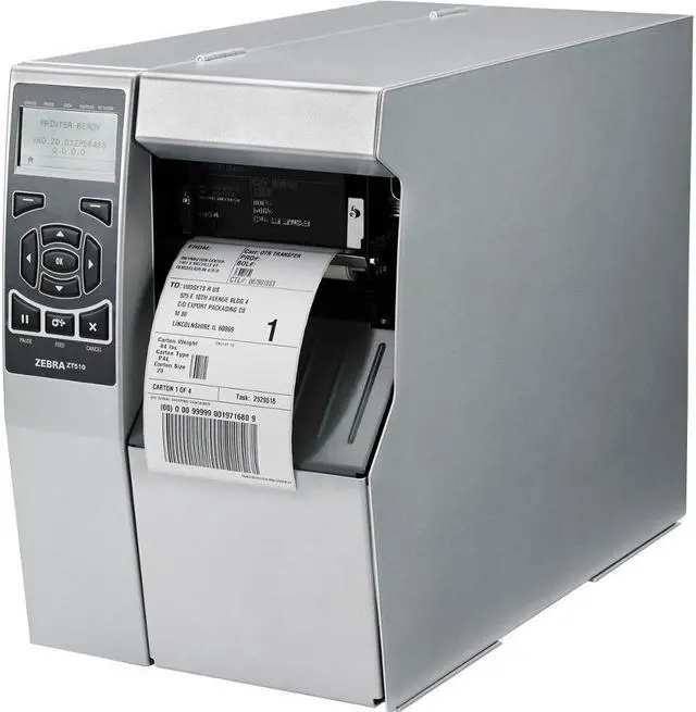 Alt view image 2 of 2 - Zebra ZT510 4" Industrial Tabletop Thermal Transfer Label Printer, 203 dpi, Serial, USB, Gigabit Ethernet, Bluetooth LE, Tear, Mono, ZPL, BAA/TAA - ZT51042-T01000GA