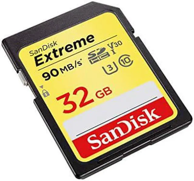 Alt view image 10 of 12 - SanDisk 32GB SD Extreme 90MB/s U3 4K V30 32G SDHC USH-I C10 SDSDXVE-032G