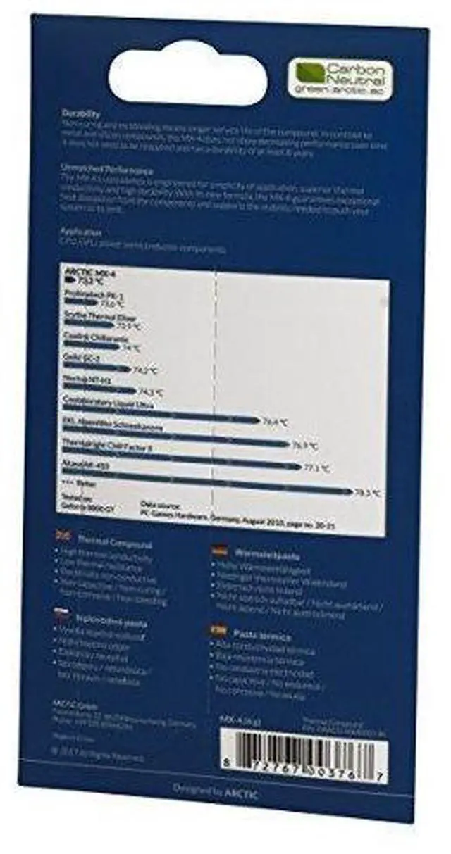 Alt view image 3 of 3 - MX-4 Thermal Paste, Carbon Based High Performance Thermal Compound,4 Grams