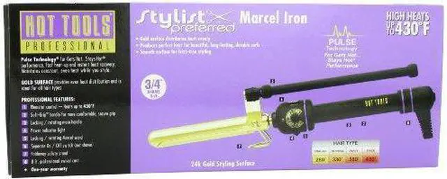 Alt view image 3 of 5 - Hot Tools HT1105 Regular Professional Marcel Curling Iron with Multi Heat Control, 3/4 Inches