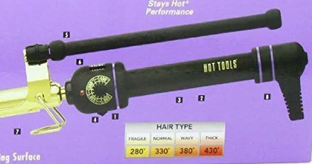Alt view image 4 of 5 - Hot Tools HT1105 Regular Professional Marcel Curling Iron with Multi Heat Control, 3/4 Inches