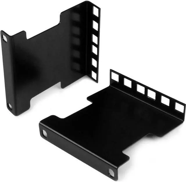 Alt view image 2 of 3 - StarTech RDA2U Server Rack Depth Extender - 2U - 4 in / 10 cm - TAA Compliant - Recessed Rack Adapter - Rack Mount Adapter Kit - Network Rack Extender
