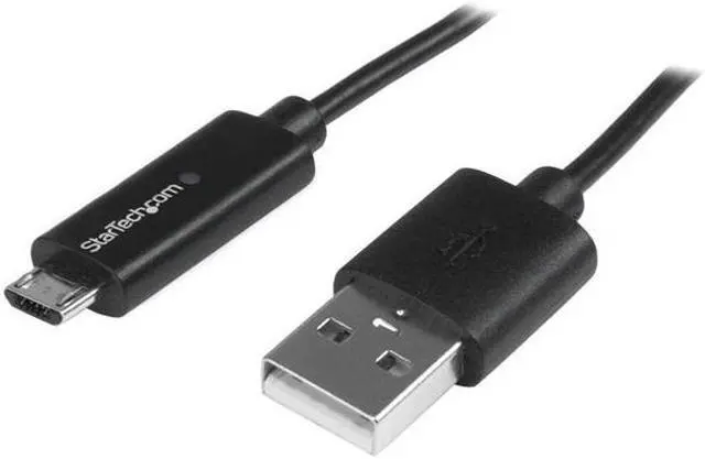 Alt view image 8 of 8 - StarTech.com 1m 3 ft Micro-USB Cable with LED Charging Light - M/M - USB to Micro USB Cable