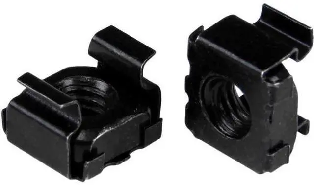Alt view image 3 of 3 - StarTech.com M5 Cage Nuts - 50 Pack, Black - M5 Mounting Cage Nuts for Server Rack & Cabinet - Cage Nut - Steel - Black - 1 Pack