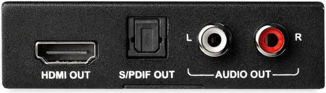 Alt view image 3 of 7 - StarTech.com 4K HDMI Audio Extractor with 40K 60Hz Support - HDMI Audio De-embedder - HDR - Toslink Optical Audio - Dual RCA Audio - HDMI Audio - Supports the latest HDMI 2.0 specifications and HDR video pass-through and high video bandw...