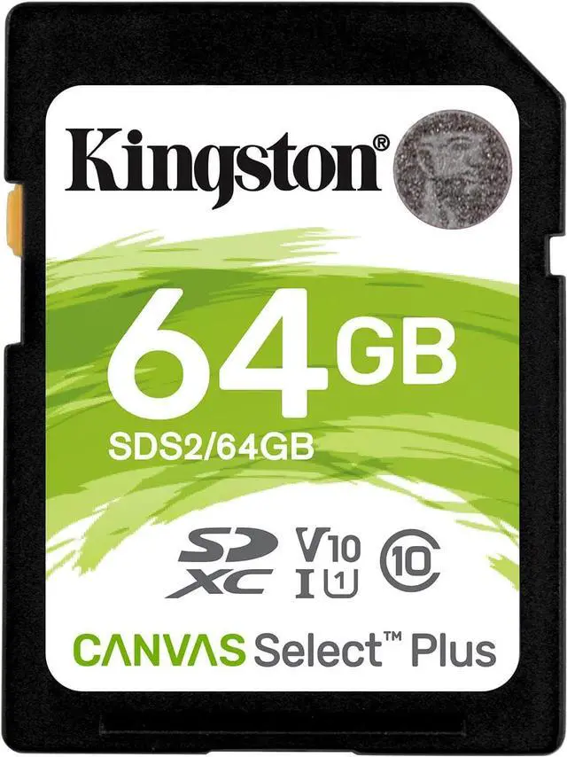 Alt view image 7 of 15 - Kingston Canvas Select Plus - Flash memory card - 64 GB - Video Class V10 / UHS-I U1 / Class10 - SDXC UHS-I