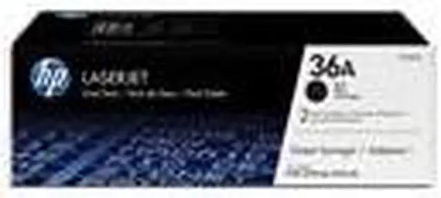 Alt view image 2 of 2 - HP CB436AD 36A 2-pack Original LaserJet Toner Cartridges Black