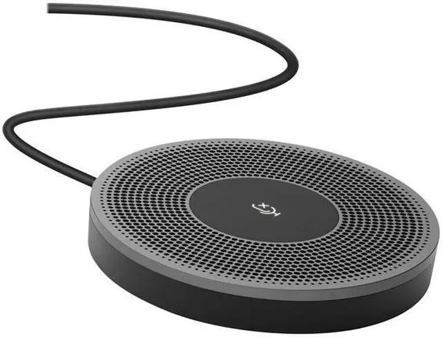 Alt view image 2 of 11 - Logitech Expansion Mic for MeetUp, Plug-and-Play, Indicator Lights, Microphone Type Mono, Wideband, Noise Canceling, PC/Mac/Laptop/Macbook/Tablet - Black