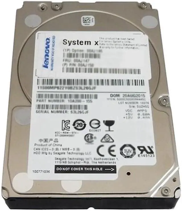 Alt view image 13 of 20 - Lenovo 7XB7A00036 1TB 2.5" SATA 7200rpm Internal Hard Drive - Hot Swappable