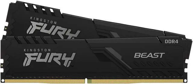 Alt view image 2 of 20 - Kingston Fury Beast 2x16GB DDR4 3200MHz 288pin DIMM Memory Kit KF432C16BB1K2/32