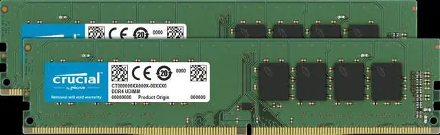 Alt view image 15 of 20 - Crucial 64GB Kit (32GBx2) DDR4 2666 MT/s CL19 DIMM 288-Pin Memory - CT2K32G4DFD8266