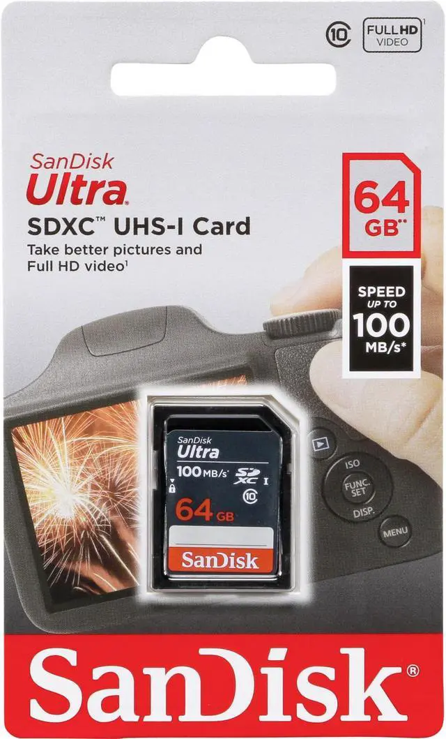 Alt view image 6 of 14 - SanDisk SDSDUNR-064G-GN3IN CVK 64GB 9pin SDXC r100MB/s C10 UHS-I SanDisk Ultra SDXC Memory Card