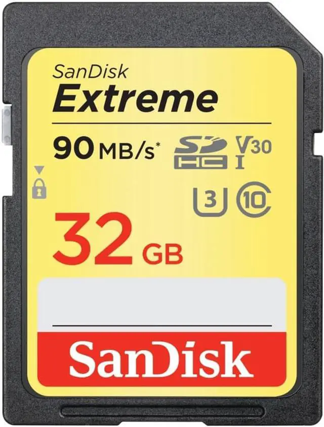 Alt view image 5 of 12 - SanDisk 32GB SD Extreme 90MB/s U3 4K V30 32G SDHC USH-I C10 SDSDXVE-032G