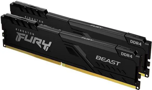 Alt view image 7 of 20 - Kingston Fury Beast 16GB (2 x 8GB) DDR4 3600MHz Dual Memory Kit KF436C17BBK2/16