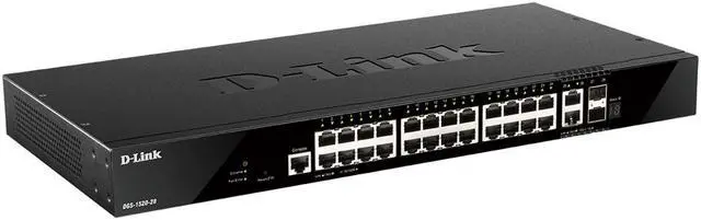 Alt view image 12 of 12 - D-Link DGS-1520-28 Layer 3 Switch - 26 Ports - Manageable - 3 Layer Supported - Modular - Twisted Pair, Optical Fiber - 1U High - Rack-mountable - Lifetime Limited Warranty