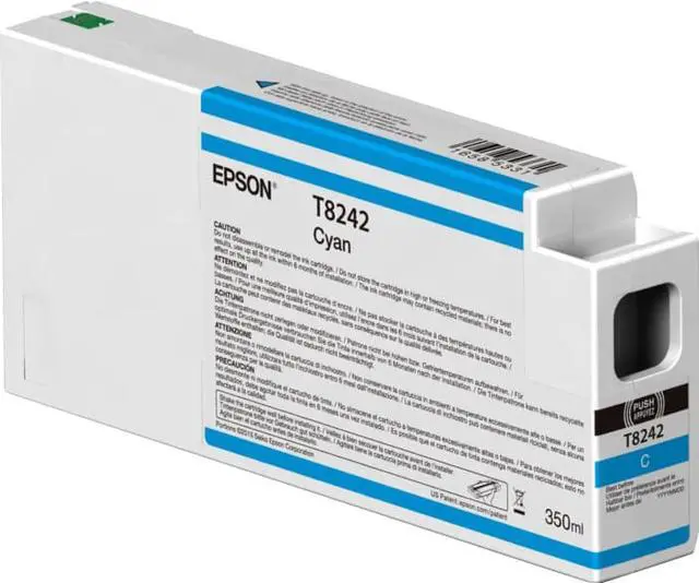 Alt view image 7 of 7 - Epson UltraChrome HD Cyan 350mL Ink Cartridge #T824200