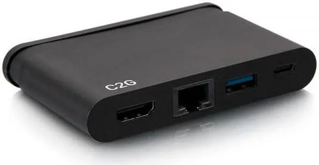 Alt view image 10 of 13 - C2G USB C Dock with HDMI USB Ethernet USB C & Power Delivery up to 100W C2G54455