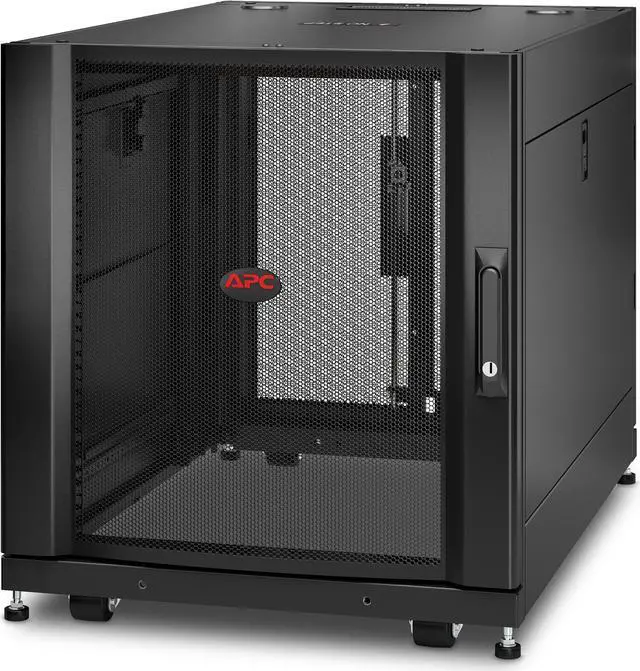 Alt view image 6 of 15 - APC by Schneider Electric NetShelter SX 12U Server Rack Enclosure 600mm x 900mm w/ Sides Black - For Server, Storage - 12U Rack Height x 19" Rack Width x 29.75" Rack Depth - Floor Standing - Black - 2255.33 lb Dynamic/Rolling