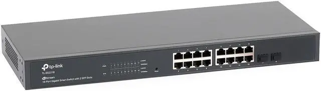 Alt view image 6 of 10 - TL-SG2218 JetStream 16-Port Gigabit Smart Switch with 2 SFP Slots