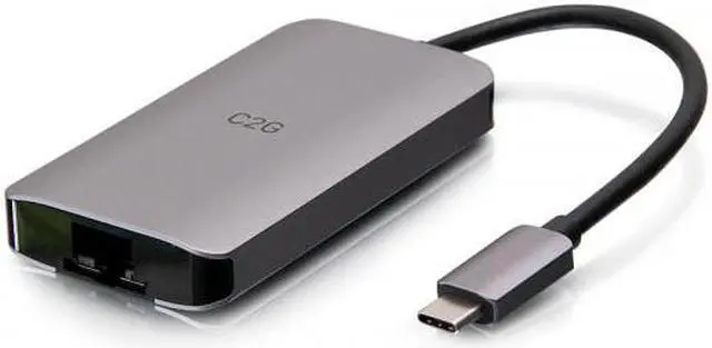Alt view image 8 of 11 - C2G USB C Dock with HDMI USB Ethernet USB C & Power Delivery up to 100W C2G54456