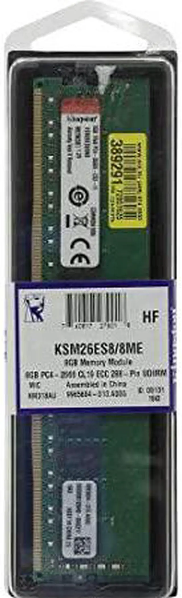 Alt view image 6 of 16 - Kingston 8GB DDR4 2666MHz 288pin ECC DIMM Memory Module KSM26ES88HD