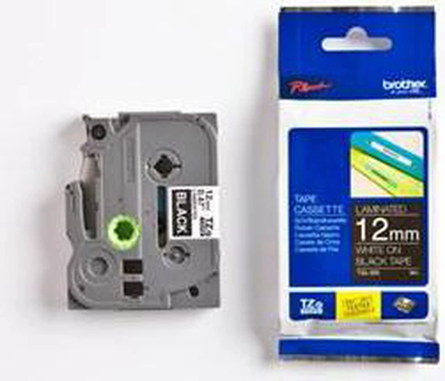Alt view image 2 of 2 - Indoor/Outdoor PET Label Tape Cartridge, White/Black, 1-13/32"W x 26 ft. 4"