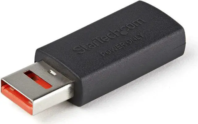 Alt view image 2 of 2 - StarTech.com Secure Charging USB Data Blocker Adapter - Male to Female USB-A Charge-Only Adapter - No-Data Charge/Power-Only Adapter for Phone/Tablet - Data Blocking USB Protector Adapter (USBSCHAAMF)