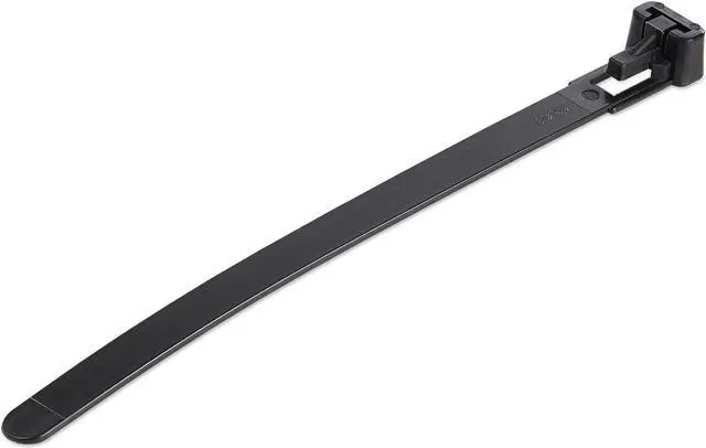 Alt view image 2 of 2 - StarTech 5"12cm Reusable Cable Ties 1-1/8"30mm Dia. 50lb22Kg Tensile Strength Nylon In/Outdoor UL Listed 100 Pack Black CBMZTRB5BK