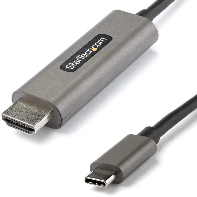 Alt view image 2 of 2 - StarTech.com 6ft (2m) USB C to HDMI Cable 4K 60Hz w/ HDR10 - Ultra HD USB Type-C to 4K HDMI 2.0b Video Adapter Cable - USB-C to HDMI HDR Monitor/Display Converter - DP 1.4 Alt Mode HBR3 (CDP2HDMM2MH)