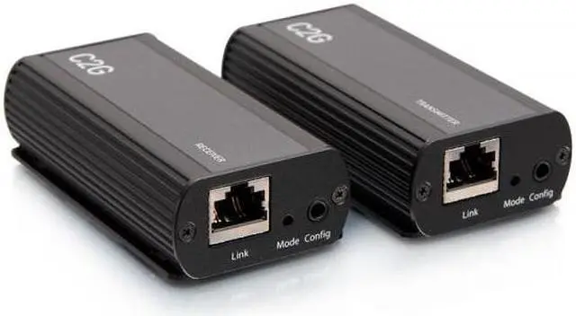 Alt view image 9 of 10 - C2G 1-Port USB C Extender Transmitter to Receiver Kit USB 3.2 Gen 1 5GBPS USB-C to RJ-45