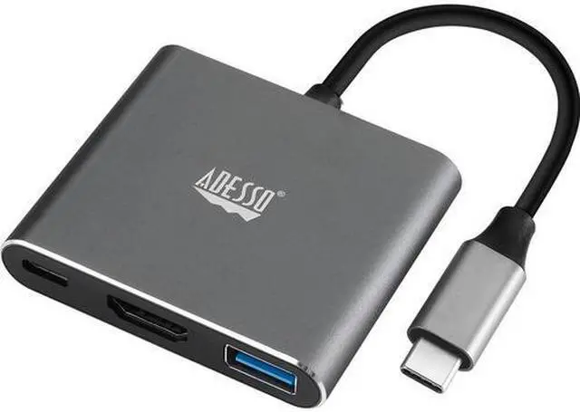 Alt view image 13 of 20 - Adesso 3-IN-1 USB-C Multi-Port Docking Station TAA Compliant AUH4010