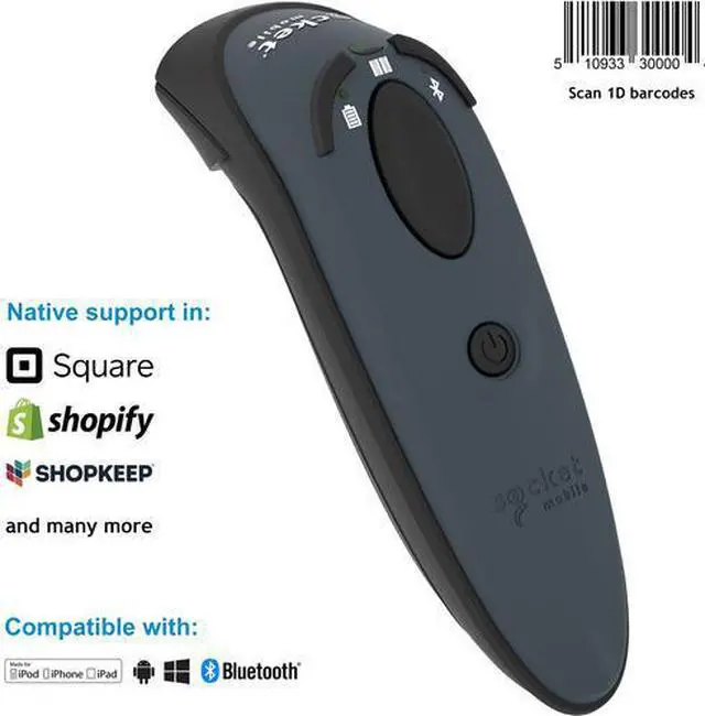 Alt view image 4 of 14 - durascan d730, 1d laser barcode scanner, gray