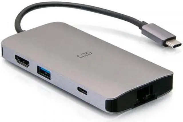 Alt view image 14 of 16 - C2G 54458 100W USB-C Mini Docking Station