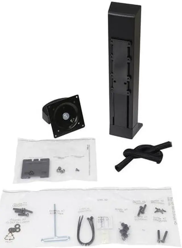 Alt view image 7 of 8 - Monitor Riser For 24" Monitors 30 Degree Tilt Black Supports 16 lb 97935085