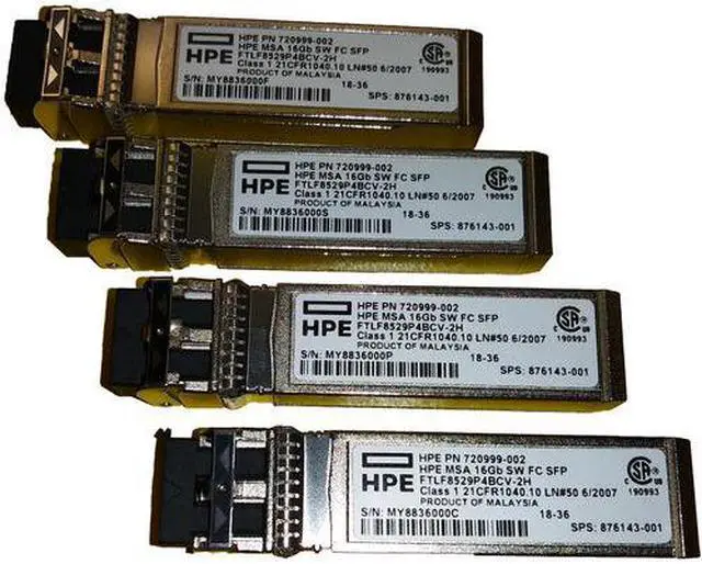 Alt view image 3 of 3 - MSA 16GB SW FC SFP 4PK XCVR