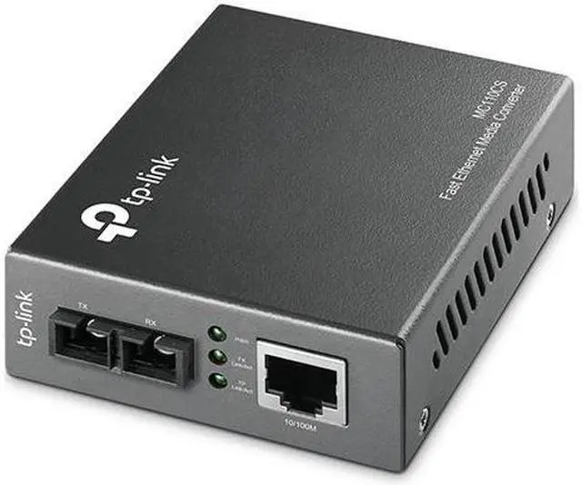 Alt view image 4 of 4 - TP-LINK MC110CS Fast Ethernet Media Converter 10/100 Mbps 1 x 100M SC port 1 x 100M RJ45 port (Auto MDI/MDIX)