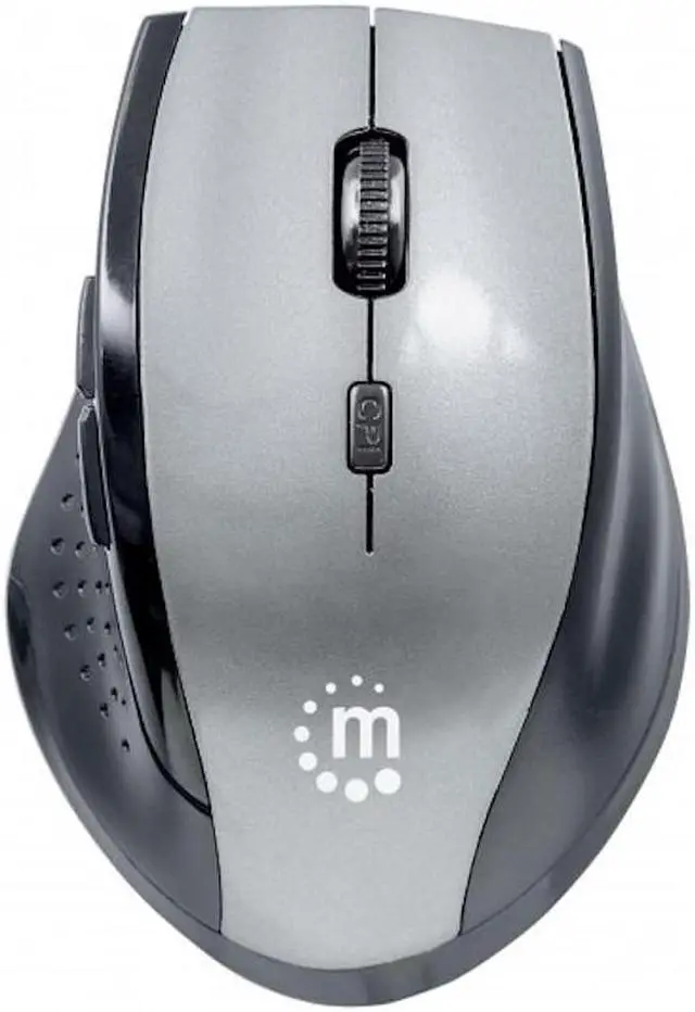 Alt view image 8 of 10 - MANHATTAN 179379 Curve Wireless Optical Mouse (Gray/Black)
