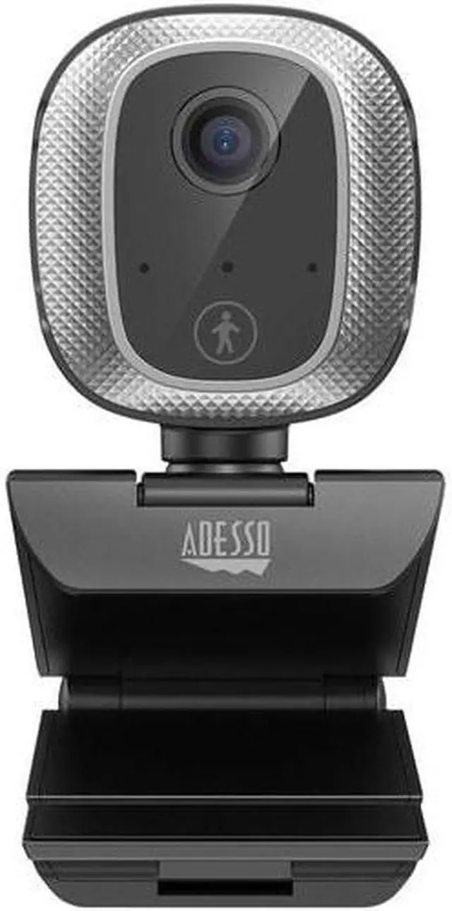 Alt view image 9 of 13 - Adesso CyberTrack M1 1080P HD H.264 Fixed Focus USB Webcam with 305° Motion Tracking, Built-in Microphone, and Tripod Mount