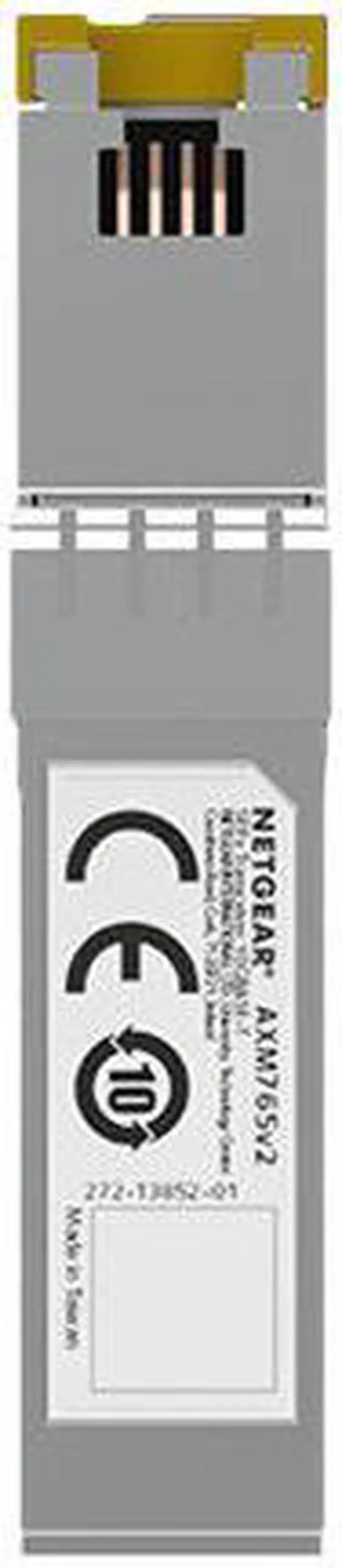 Alt view image 7 of 13 - NETGEAR SFP+ Transceiver, converts SFP+ ports to copper 10GBase-T up to 80 meters | AXM765