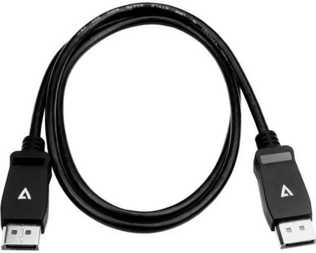 Alt view image 2 of 13 - V7 1M Video Cable DisplayPort 1.4 M/M