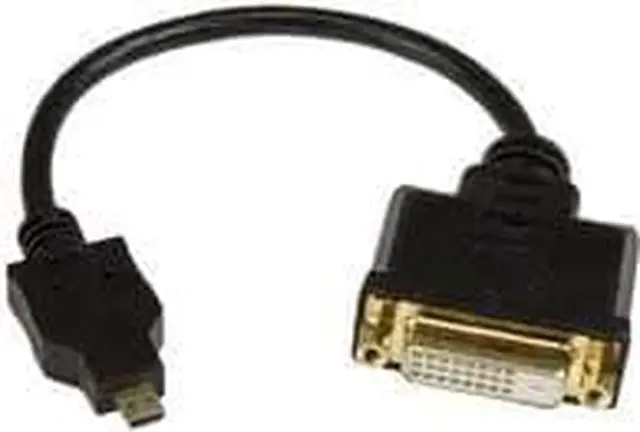 Alt view image 7 of 7 - StarTech.com HDDDVIMF8IN Micro HDMI to DVI-D Adapter M/F - 8in