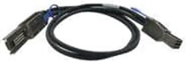 Alt view image 11 of 13 - QNAP 3.28 ft Connector on Mini-SAS First End: 1 x SFF-8644 Mini-SAS Second End: 1 x SFF-8088 Mini-SAS - Black