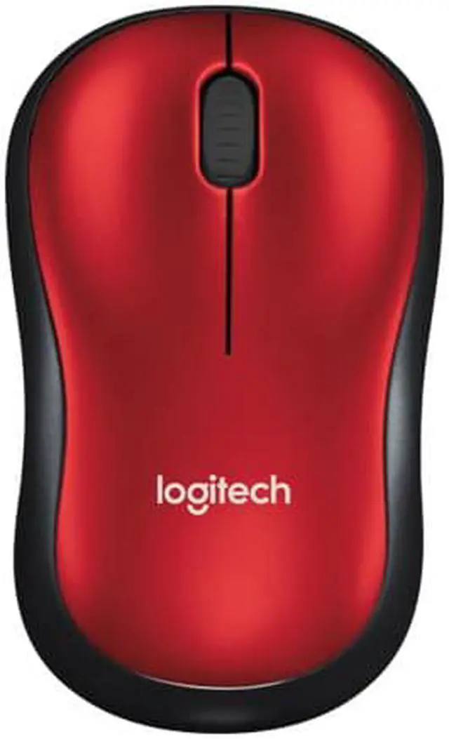 Alt view image 5 of 5 - Logitech M185 Wireless Optical Mouse Red