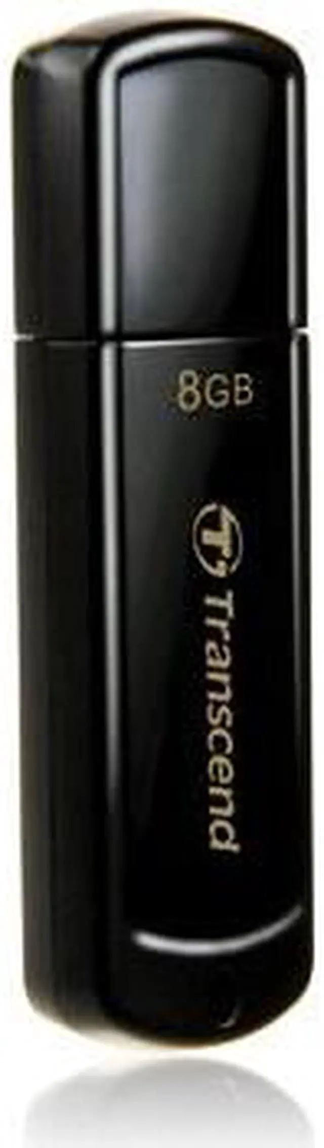 Alt view image 11 of 15 - Transcend JetFlash 350 8 GB USB 2.0 Flash Drive - Black - 1 Pack